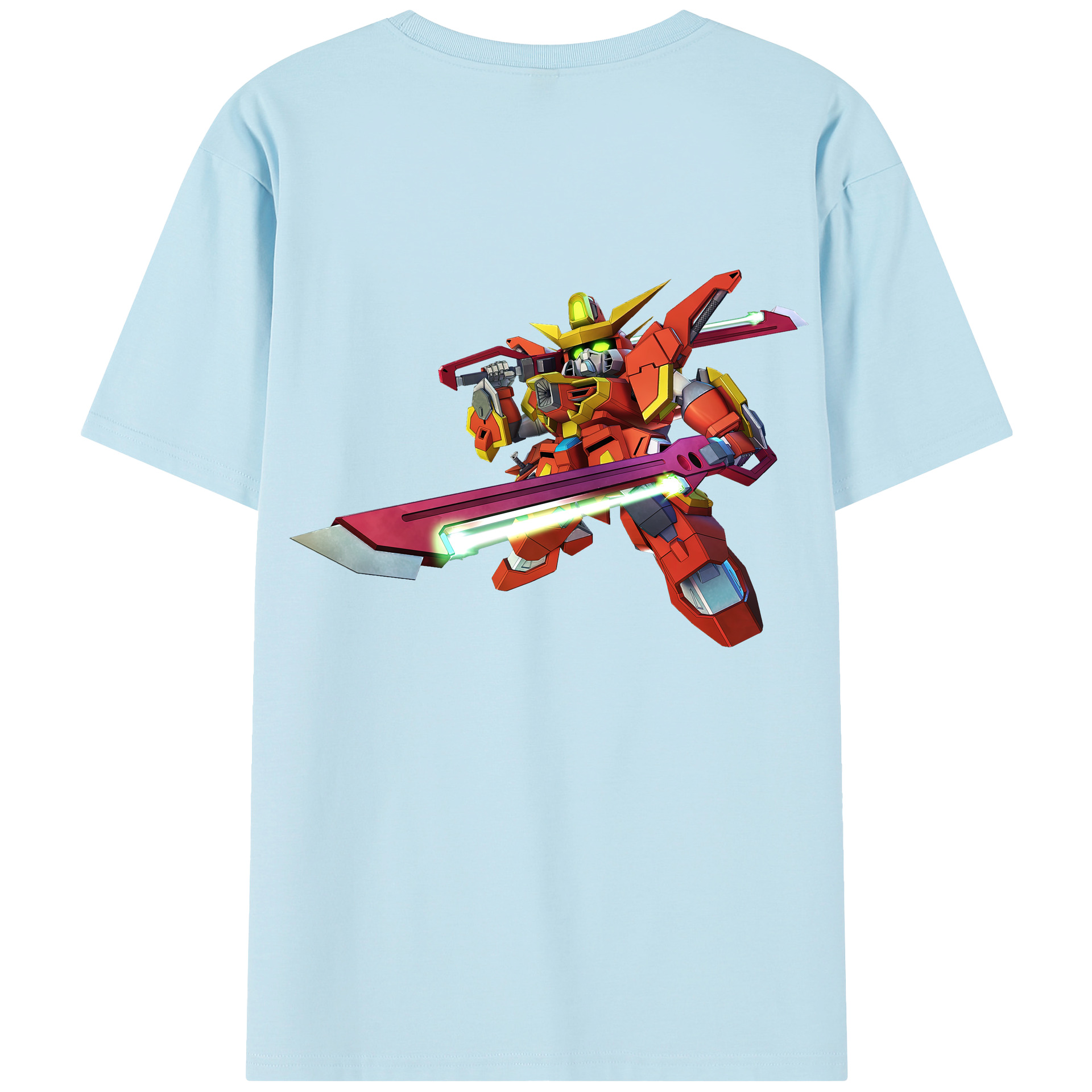 （画像用） 機動戦士ガンダム Mobile Suit Gundam 綿100％半袖Tシャツ（背面プリント）